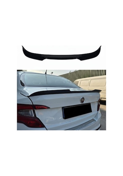 Fiat Egea Sedan Bagaj Üstü Yarasa Spoiler Piano Black İthal