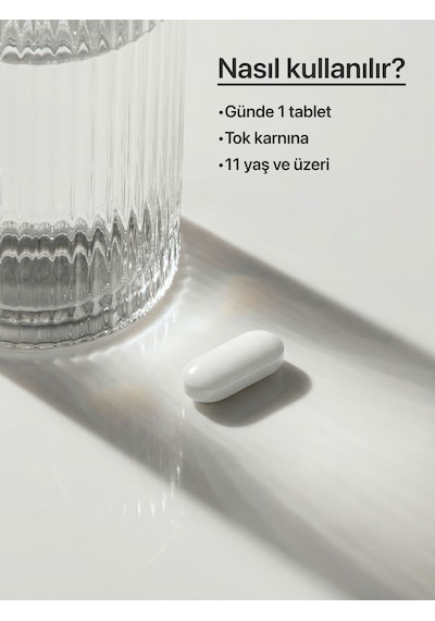 Longify Beauty Hidrolize Kolajen Tip 1 Ve Tip 3, Hidrolize Elastin, Hyaluronik Asit, Biotin, Vitamin C, Çinko, Bakır Takviye Edici Gıda 30 Tablet