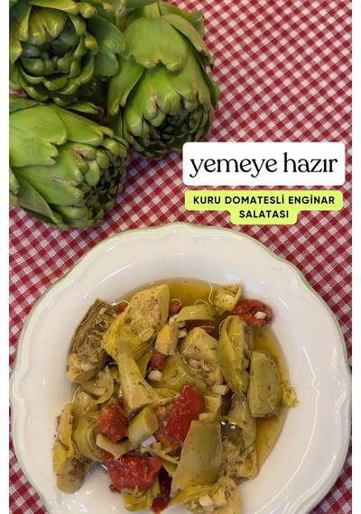 Kuru Domatesli Marine Kalp Enginar Salatası 425 Gr