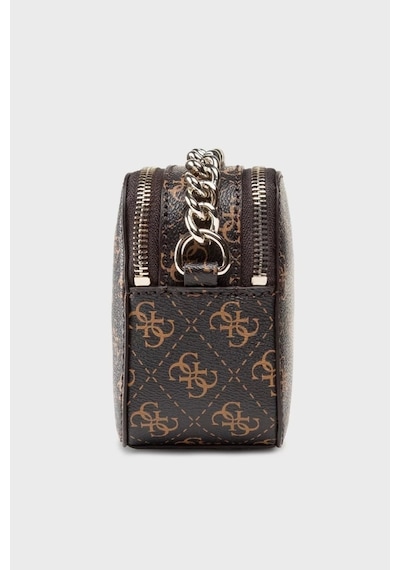 Guess Kadın 4g Logolu Noelle Çapraz Askılı Mini Çanta Açık Kahverengi