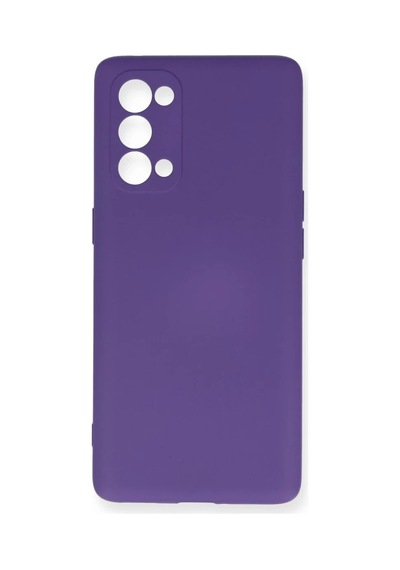 Oppo Reno 5 Pro Uyumlu Kılıf Nano İçi Kadife Silikon - Mor