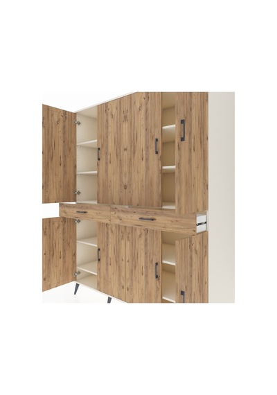 Kronos Gardrop 10 Raflı 2 Çekmeceli 8 Kapaklı 176x59x221 Aytaşı-çam Çam Kronos Gardrop 10 Raflı 2 Çekmeceli 8 Kapaklı 176x59x221 Aytaşı-çam Çam