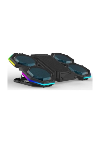 İdock F12-1 Black 2600rpm Yüksek Devirli Fan Gaming Laptop Soğutucu Stand