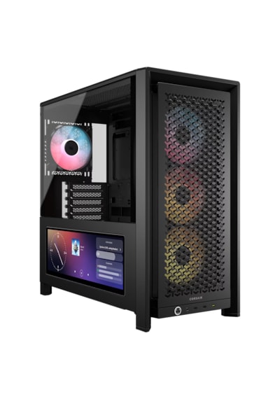 Corsaır Frame 4000d Lcd Rs 1000w 80+ Gold Argb Tempered Glass Usb 3.2 Siyah E-atx Mid Tower Kasa