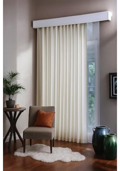Fabric Design Saten Ekru Güneşlik Yüksek Kaliteli 200 X 250 Diğer