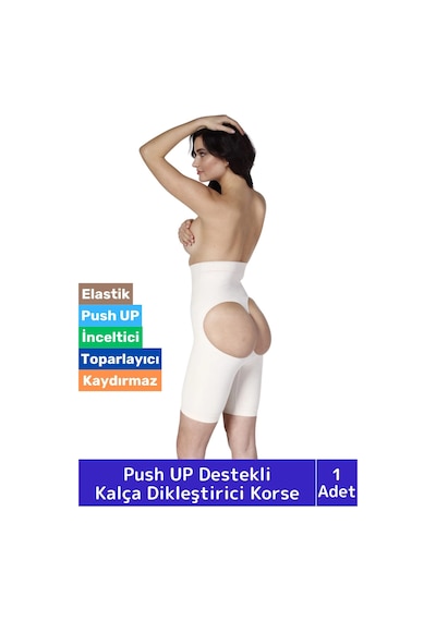 Özel İz Göstermez Kaymaz Toparlayıcı Sıkılaştırıcı Etkili Kalça Popo Dikleştirici Yüksek Bel Korse Ten