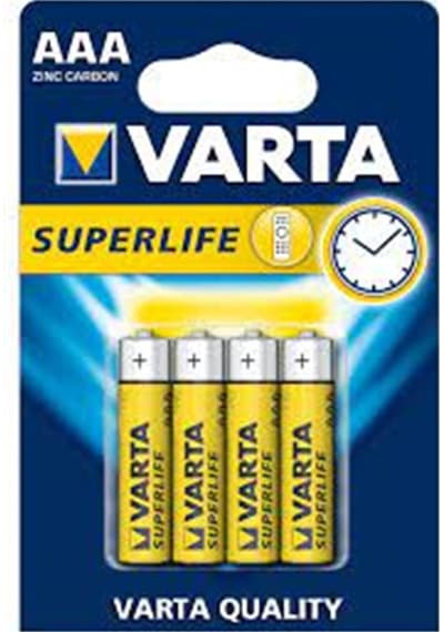 Varta Süperlife Carbon Ince Pil Ç.K. 4xAaa