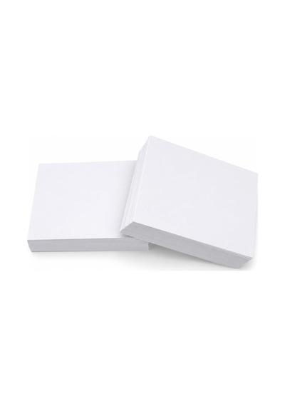 200 Adet 7 X 10 Cm Boş Not Kartı 200 Gr Kalın 1. Hamur Beyaz Kâğıt Ders Çalışma, Hediye Notu, Paket İçi Teşekkür Ve Hatırlatma Kartı