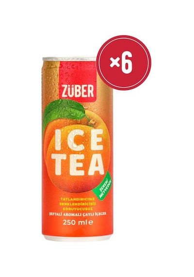 Züber Ice Tea Şeftali 250ml X 6 Adet