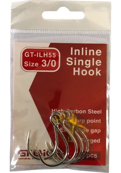 Gt-bio İn Line Single Hook Ilh55 - 3/0 - 5 Pcs Standart