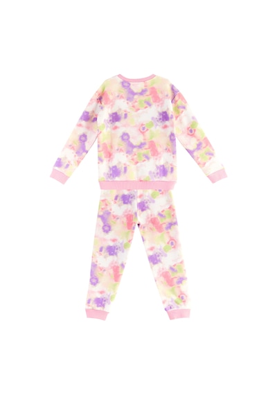 Denokids Mshb&g Unicorn Batik Desenli Kız Çocuk Eşofman Takım Pembe - Yeşil