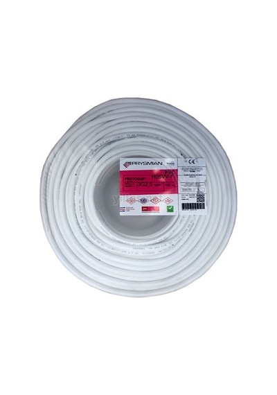 Prysmian 3*2,5 TTR KABLO BEYAZ 5 MT