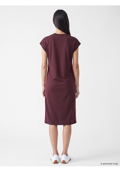 Lcw Everyday Mürdüm Soft Touch Oversize Elbise