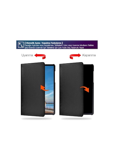 SM Galaxy Uyumlu Tab S7 2020 12.4 360 Derece Döner Standlı Kılıf