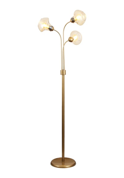 Zambak 3 Lü Eskitme Lambader 2044b Modern Oturma Odası, Yatak Odası, Salon Lambader Çok Renkli