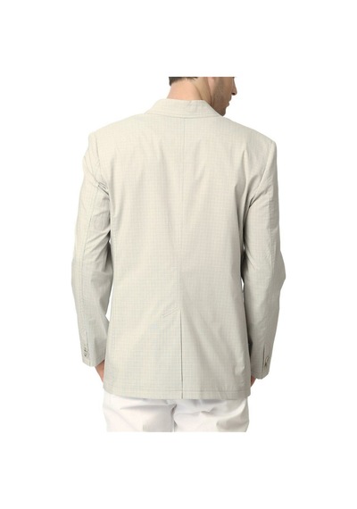 C124 Dewberry Ekose Erkek Ceket-gri