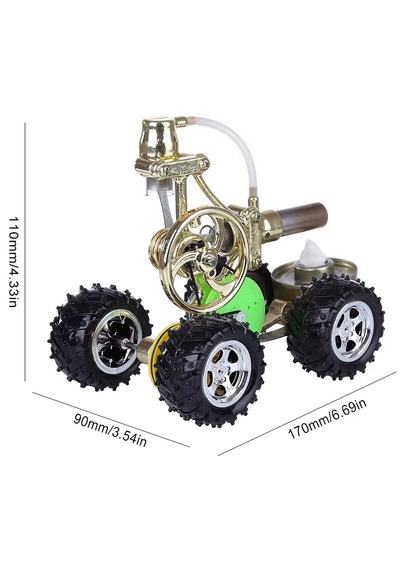 Ece Stirling Arabası Deney Seti Stirling Motoru Montajlı Metal