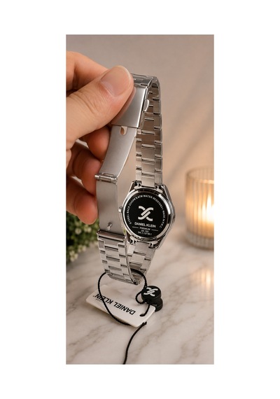 Kadın Kol Saati Beyaz Kadran Paslanmaz Çelik Kordon Gümüş Renk