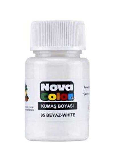 Nova Color Kumaş Boyası 35 Cc Beyaz - 4 Adet Beyaz