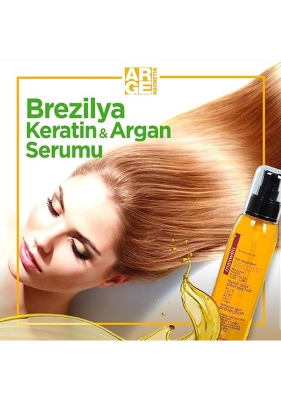 Argan Yağlı & Keratin Saç Bakım-onarım Kırık Önleme Serumu 120ml