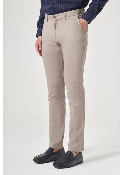 İmza Vizon Yan Cep Slim Fit Casual Pamuklu Chino Pantolon 1003260178