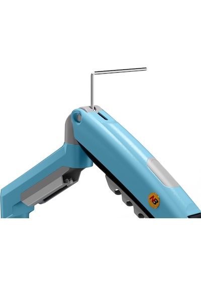 North Bayou Nb F80 17"-30" Amortisörlü 2-9 Kg Monitör Standı Yeni Versiyon Gulf Blue Mavi