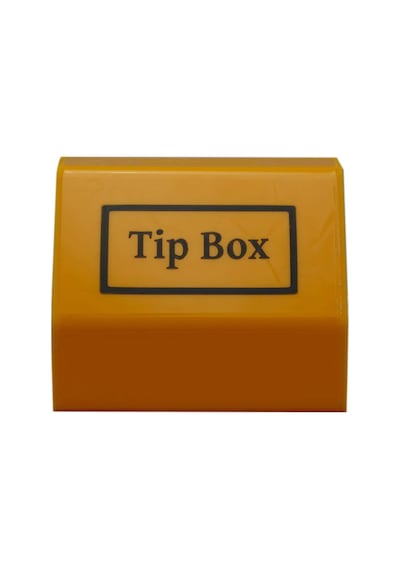 Tipbox - Bahşiş Kutusu Sarı - 15x10xh12cm