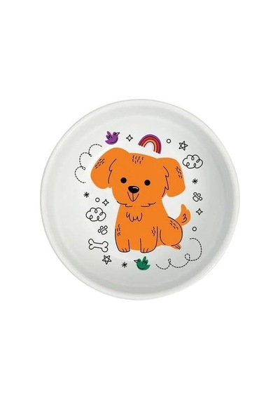 Natura Seramik Mama Kabı Dog Rainbow 400 ML 15 CM