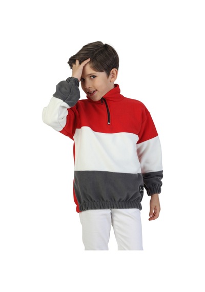 Erdem Kıds Unisex Kız-erkek Çocuk Dik Yaka Fermuarlı Sweatshirt-kazak Beli Lastikli Çok Renkli Kışlık Polar Kırmızı-ekru-gri Kırmızı-ekru-gri Erdem Kıds Unisex Kız-erkek Çocuk Dik Yaka Fermuarlı Sweatshirt-kazak Beli Lastikli Çok Renkli Kışlık Polar Kırmızı-ekru-gri Kırmızı-ekru-gri