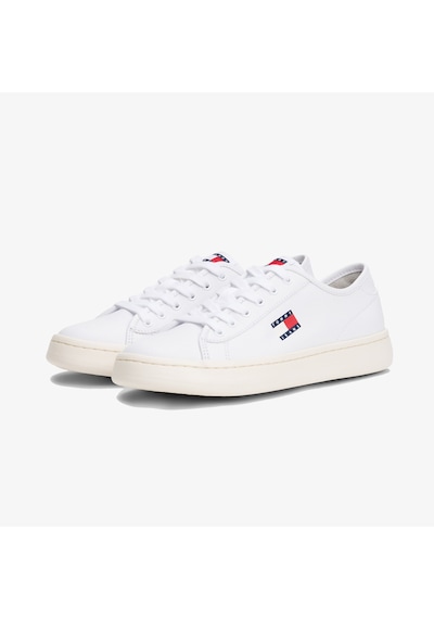 Tommy Hilfiger Tommy Jeans Court Low Kadın Beyaz Spor Ayakkabı En0en02875 Beyaz