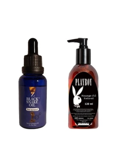 Süper Black Snake Erkekler Için For Men Playboy Masaj Yağı