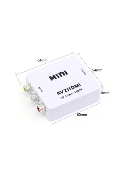 Ally Av To Hdmı Mini Switch Rca Composit Audio Video Hdmı Görüntü Çevirici Full Hd Ve 720p Dönüştürü- 5775