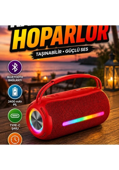 Taşınabilir Bluetooth Hoparlör 20w Rms Çift Sürücülü Ipx6 Suya Dayanıklı