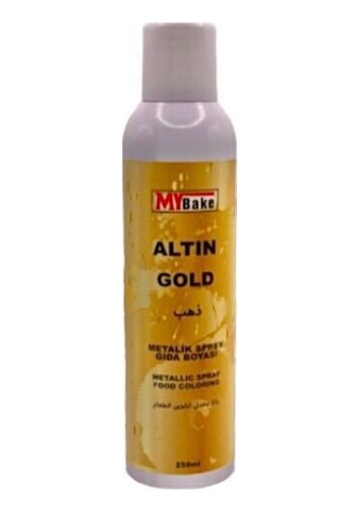My Bake Metalik Altın Sprey Boya 250 ML