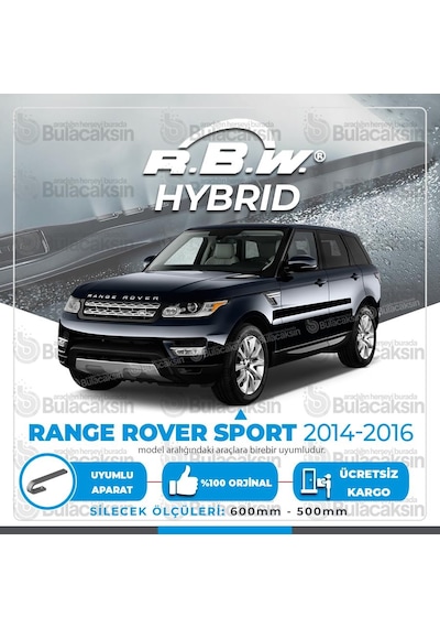 Rbw Hybrid Range Rover Sport 2014-2016 Ön Silecek Takımı - Hibrit