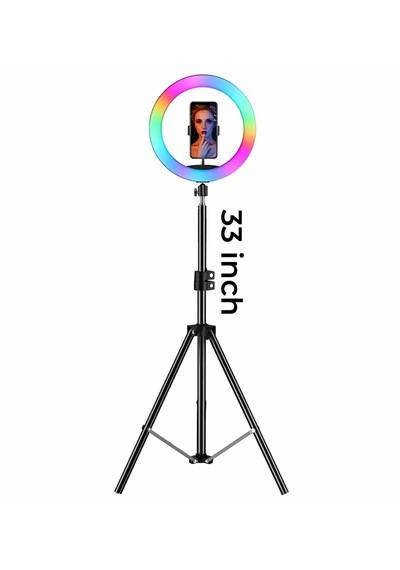 Katjmer Mj33 Ring Light Çok Renkli Fonksiyonlu 84cm Tripod Led