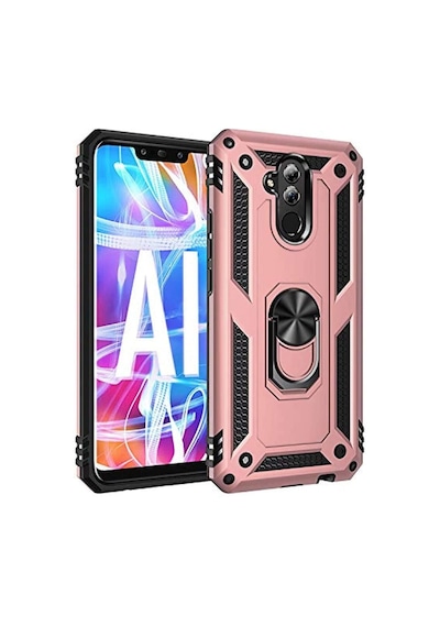 Huawei Mate 20 Lite Yüzüklü Standli Vega Kilif Ekran Koruyucu 510330837