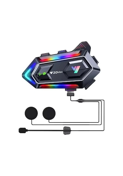 Y20 Max Kablosuz Motosiklet Kask Intercom