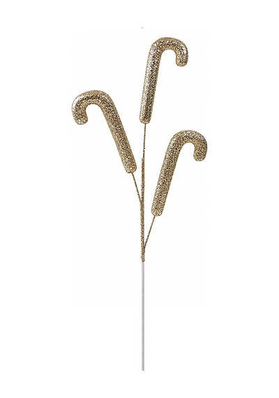 Yılbaşı Süsü Baston Şeker Pike Şampanya 64 Cm