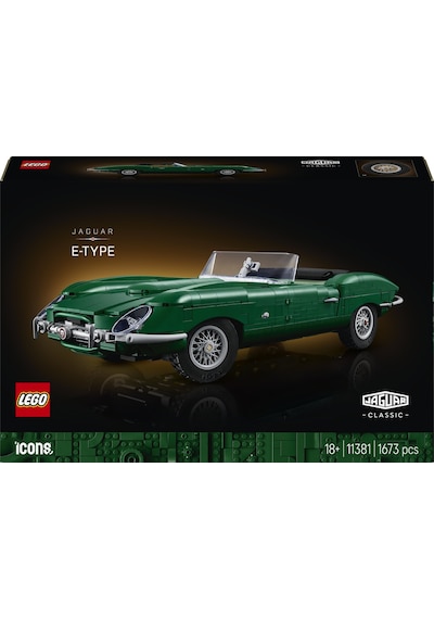 LEGO® Icons Jaguar E-Type 11381 - Yetişkinler için Gerçekçi Detaylar İçeren Yaratıcı Spor Araba Modeli Yapım Seti (1673 Parça)