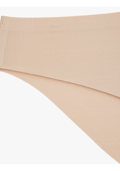 Koton Rahat Kalıp Dokulu Brief Külot Ten Rengi 6slk30080mk