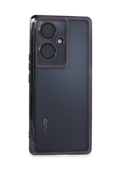 Vivo V29 Lite Kılıf Razer Lensli Silikon - Mor 0.2M-Çok Renkli