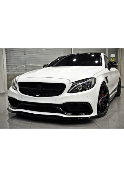 Mercedes W205 2014-2018 C63 Ön Tampon & Panjur Setı siyah Triml