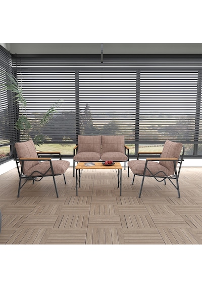 Doruk Home Balkon, Bahçe, Cafe, Metal Koltuk Takımı, Bahçe Takımı , Çay Seti, 2 1 1 Orta Sehpalı Cappuccino Doruk Home Balkon, Bahçe, Cafe, Metal Koltuk Takımı, Bahçe Takımı , Çay Seti, 2 1 1 Orta Sehpalı Cappuccino