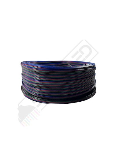 Rgb Kablo 4 Lü Şerit Led Kablosu 4x0.22 Kalaylı %100 Bakır 100m