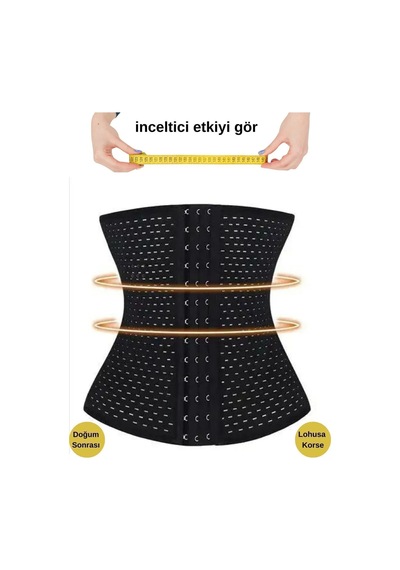 Genculus Hamilelik Sonrası Sıkılaştırıcı Korse Latex Kumaşlı, Göbek Ve Bel Toparlayıcı