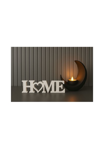 Home Yazılı Dekoratif Biblo Siyah