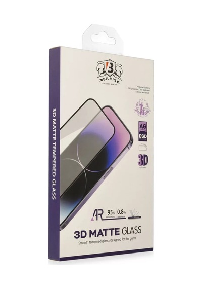 Newface Apple iPhone Uyumlu 14 Bilvis 3d Mat Cam Ekran Koruyucu