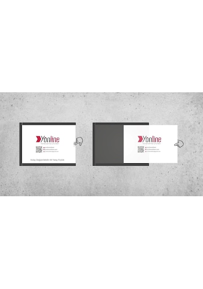 Yönline Yönlendirme A4 Dikey Kolay Değiştirilebilir Kapı Ve Duvar Tipi Föylük Pano