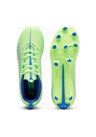 Puma Ultra 5 Play Fg/ag Çocuk Krampon Çim Halı Saha Uyumlu Dar Kalıp 10769503 Neon - Yeşil